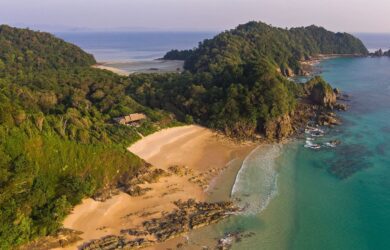 Bird's Eye View of Wa Ale Island in Mergui Archipelago, Myanmar