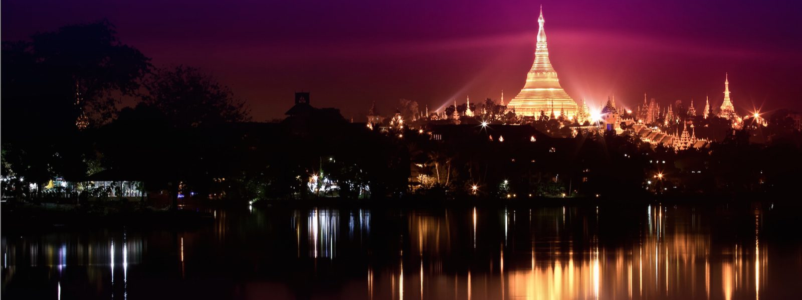 Destinations - Shwedagon Pagoda at night - Yangon - Sampan Travel