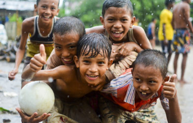 Boys in South Okkalapa, Yangon, Myanmar