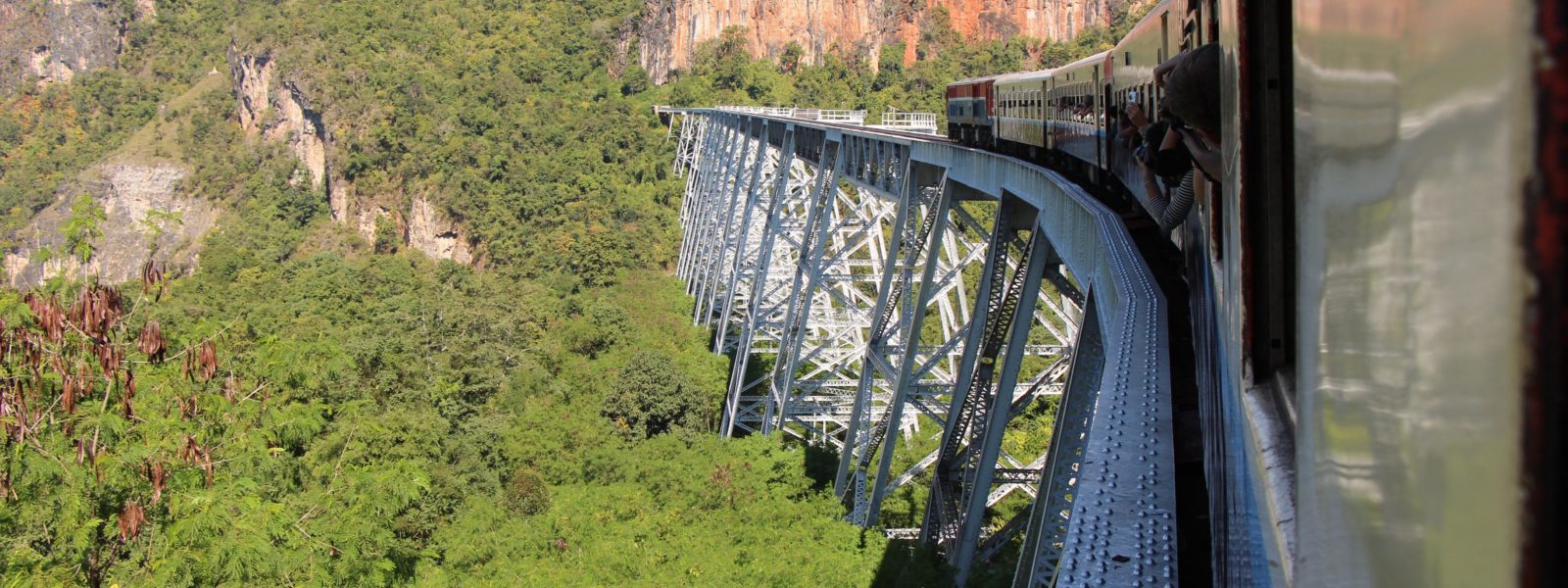 Pyin Oo Lwin - train over Gokteik Viaduct - Shan State - Sampan Travel