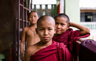 The Road from Mandalay - three novices - Myanmar - Sampan Travel