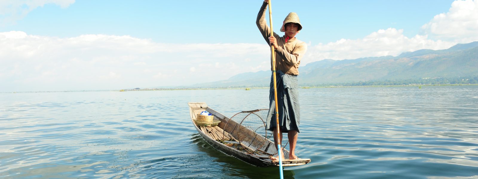 Aung Ko Ko - fisherman on the lake - Inle Lake - Sampan Travel
