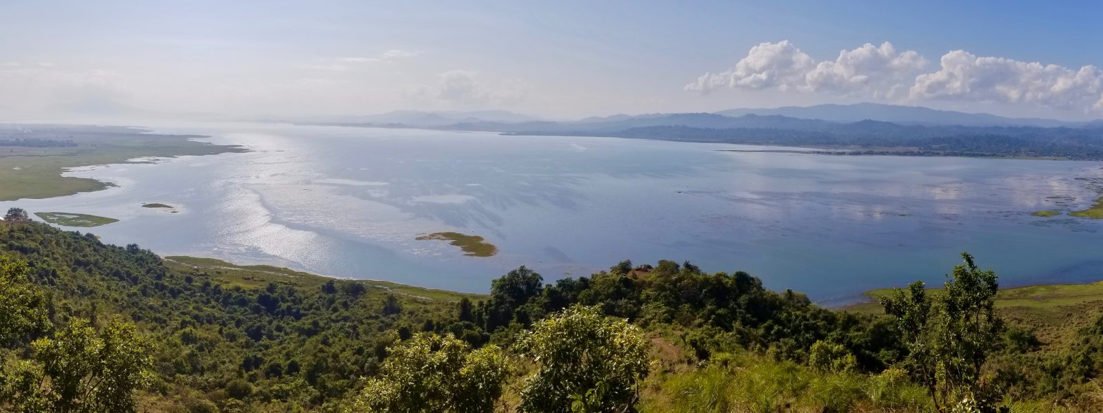 Exploring Indawgyi - Indawgyi panorama - Kachin State, Myanmar - Sampan Travel