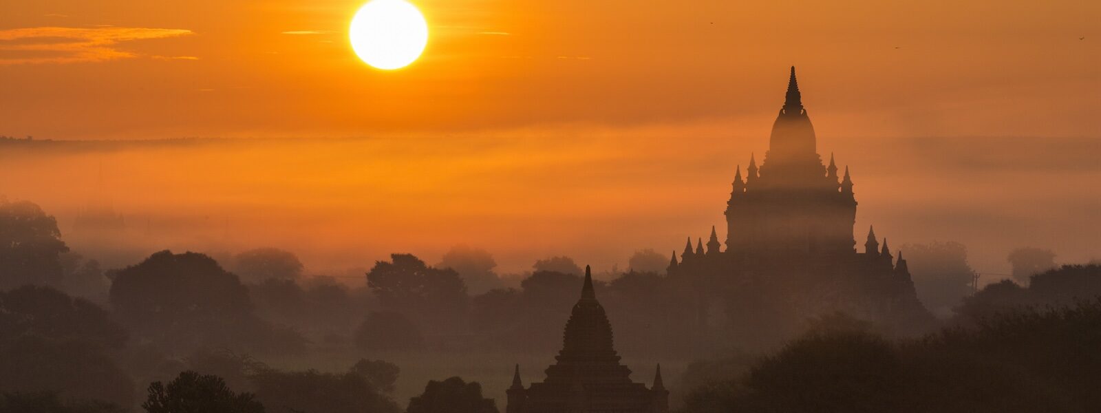 Sunset in Bagan, Myanmar