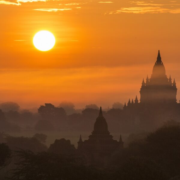 Sunset in Bagan, Myanmar