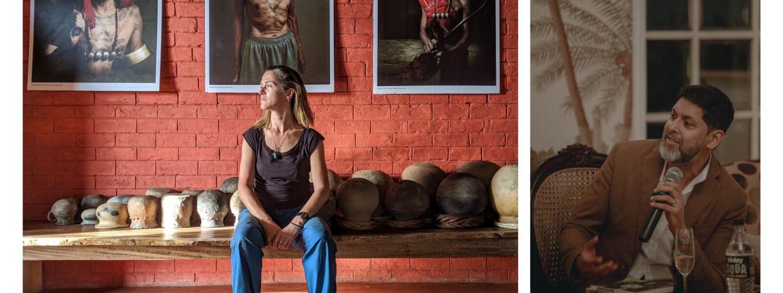 Antonia Bolingbroke-Kent at Konyak Tea Retreat - Nagaland; Abir Mukherjee at the Glenburn Penthouse - Kolkata | (Antonia Bolingbroke-Kent; Nishan Das)