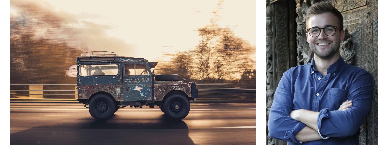 The landrover Oxford of The Last Overland; Alex Bescoby