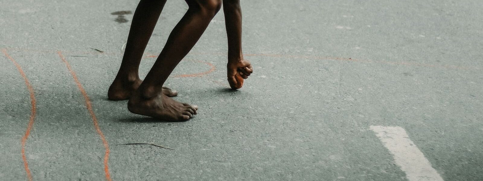 Child Drawing on Floor