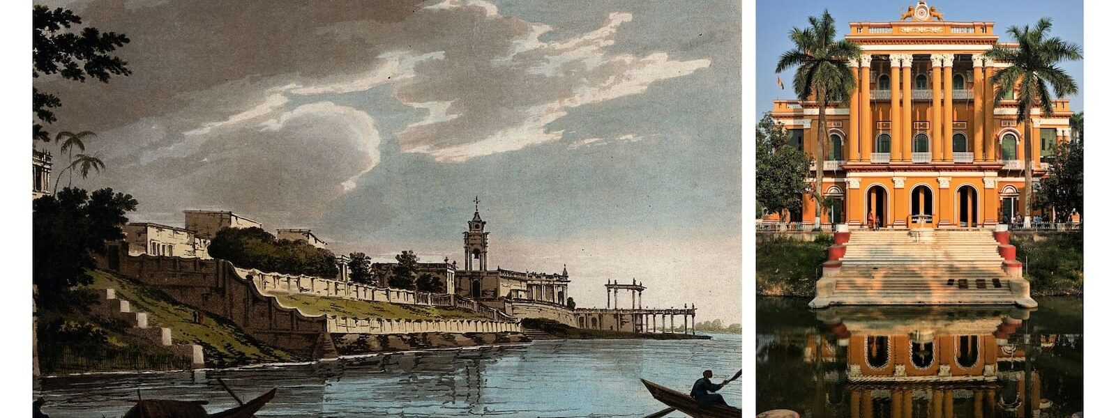 Painting of Chinsurah; Kathgola Mughal house